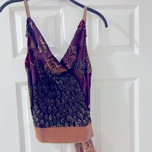 Hale Bob silk embroidered shirt - xs